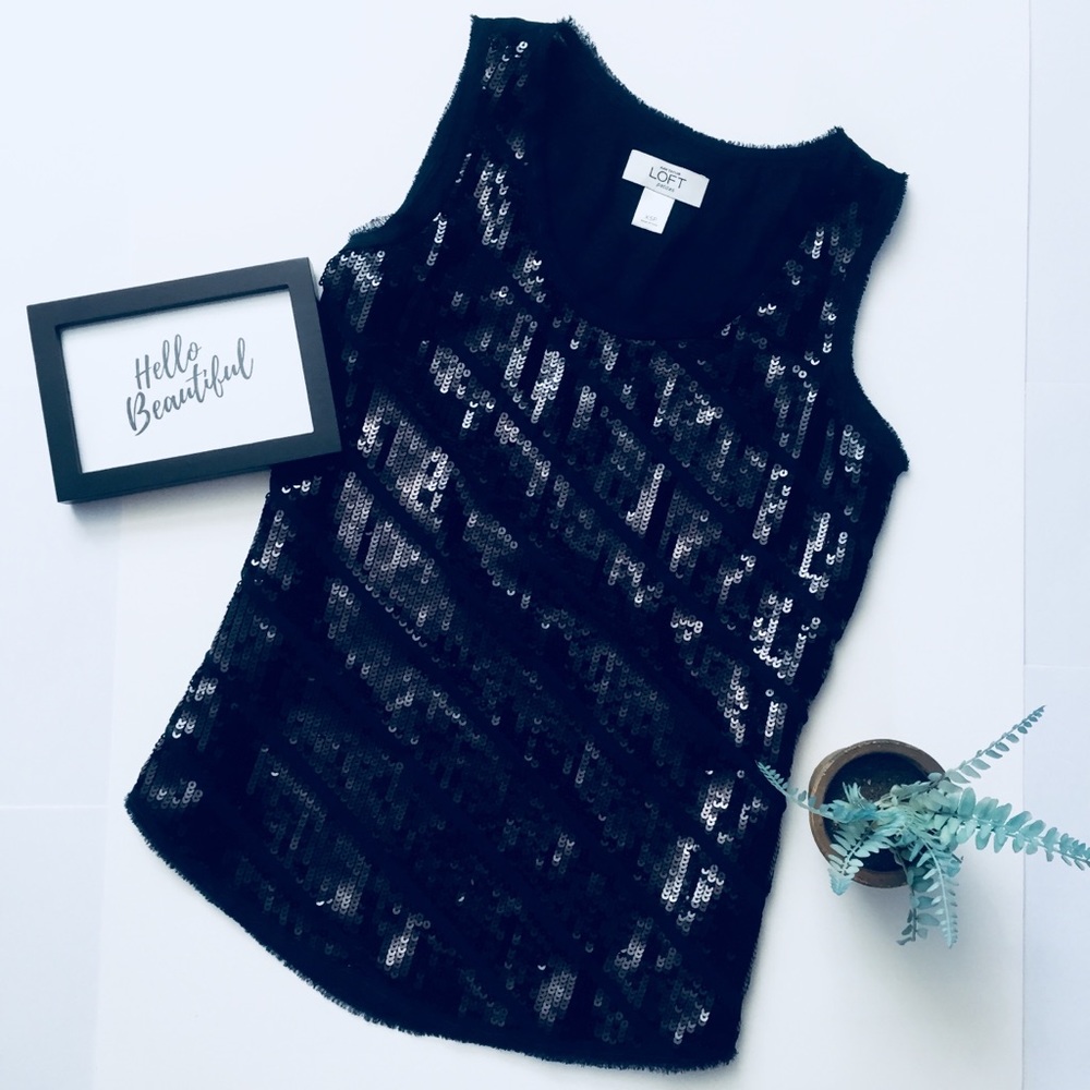 💝 LOFT Navy Night Out Top